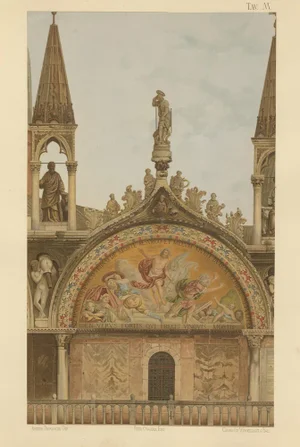 Portal of San Clemente of the Basilica of San Marco, 1881, Paper