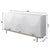Pasargad Home Polara Modern White Sideboard With Geometric Doors For Sale - Image 12 of 12