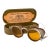 Antique Willson Service Goggles Style E With Original Metal Case, Amber Lenses, Patented 1915–1918 For Sale