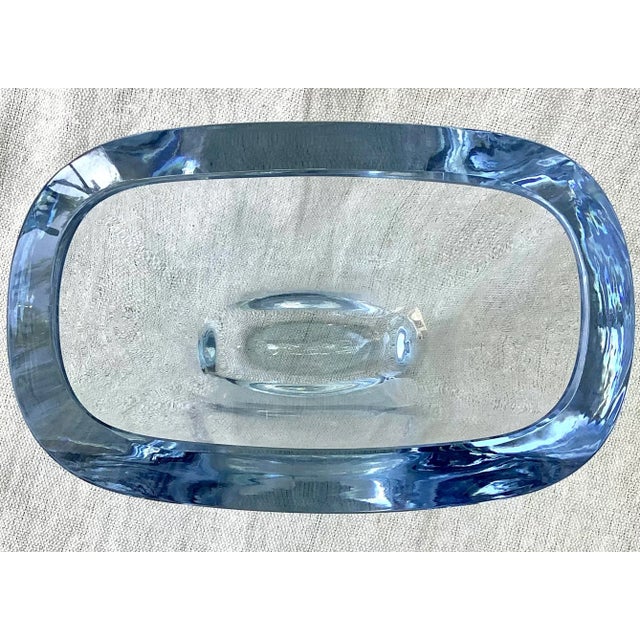 White 1950's Stromberg Swedish Crystal Vase For Sale - Image 8 of 10