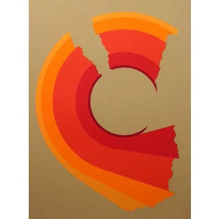 1980s Boutwell Hand Signed & Numbered Untitled Art Print Serigraph For Sale