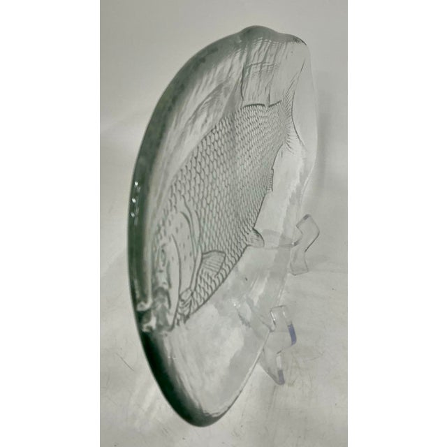 1970s Pair of Large Vintage Kosta Boda Sweden Fish Platters For Sale - Image 5 of 11