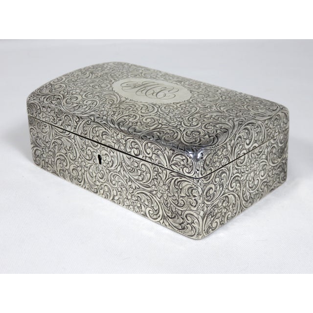 Antique 1900s Victorian Sterling Silver Jewelry Box Chairish