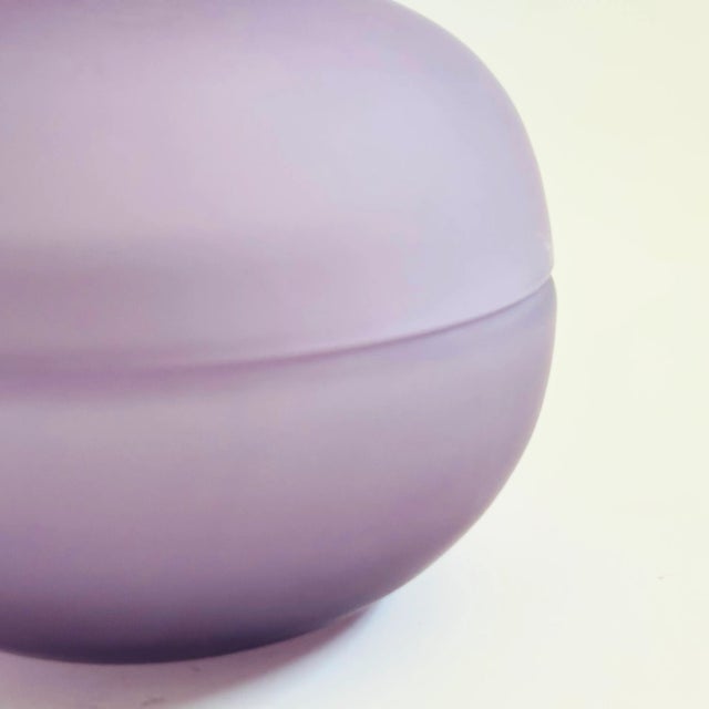 Lavender Glass Box For Sale - Image 4 of 8
