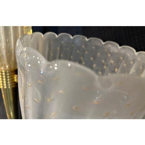 Brass and Glass Murano Wall Sconces, 1990, Set of 2 For Sale - Image 12 of 15