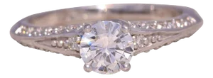 The Radiant: Diamond Engagement Ring in 14K White Gold