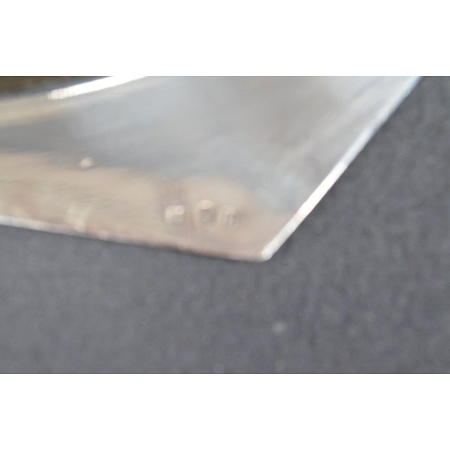 Metal Vintage French Silver-Plated Serving Platters, Assembled Set of 3 For Sale - Image 7 of 11
