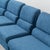 Modular Sofa in Blue Fabric, 1970s, Set of 4 For Sale - Image 13 of 14