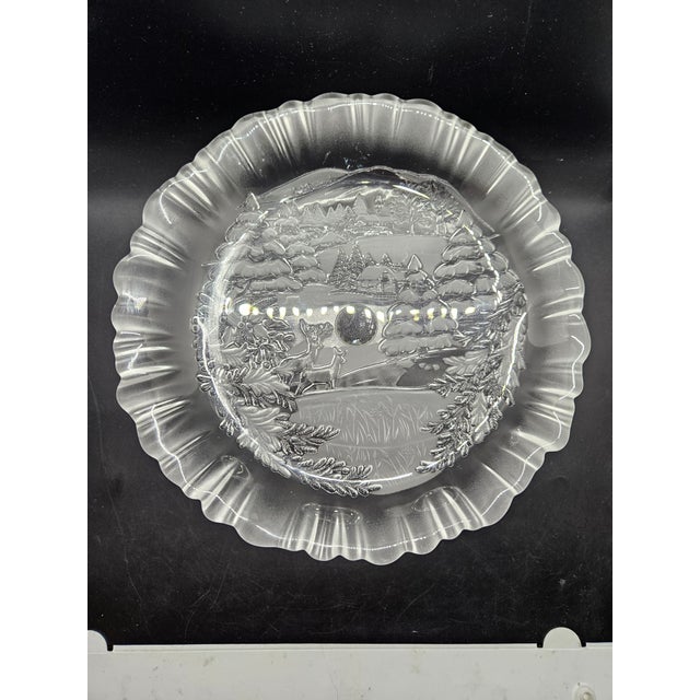 Mid-Century Modern Vintage "Winter Dreams" Footed BonBon Dish by Mikasa For Sale - Image 3 of 3