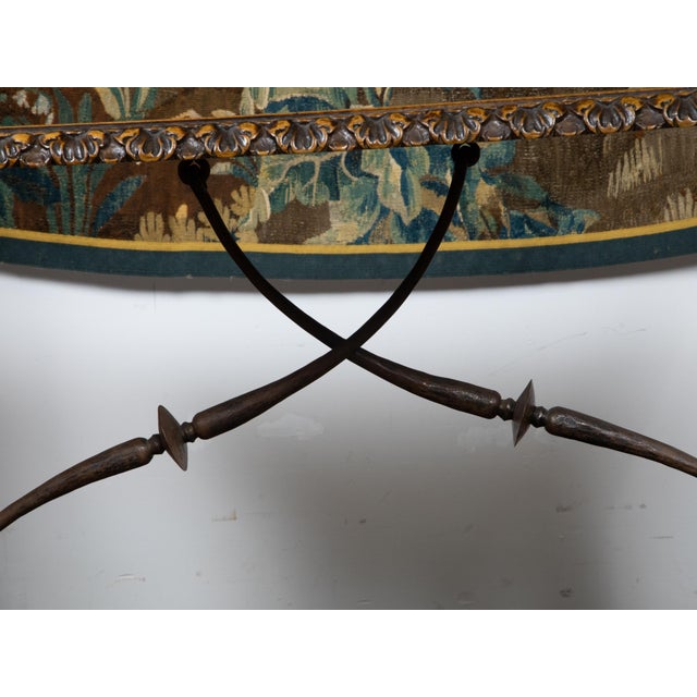 Baroque Italian 19th Century Walnut Baroque Style Fratino Table with Carved Lyre Legs For Sale - Image 3 of 12