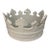 Vintage Mid-Century Italian Ceramic Crown Centerpiece Bowl - Glossy White - Attributed to Bitossi For Sale
