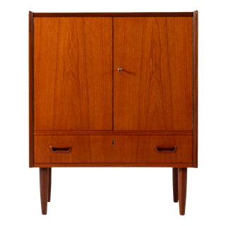 Vintage Danish Teak Cabinet with Drawer, 1960s For Sale