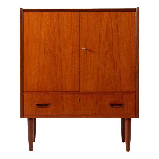 Vintage Danish Teak Cabinet with Drawer, 1960s For Sale