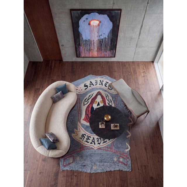 Not Yet Made - Made To Order Hand-Knotted Saints Rug in Wool with Silk and Alpaca by Dinodo Studio For Sale - Image 5 of 6