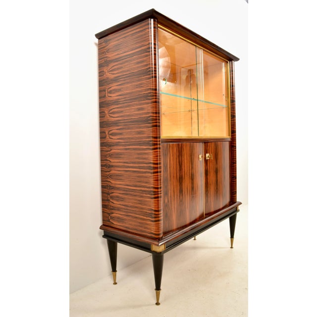 Art Deco French Deco-Style Bar Cabinet by Nf Ameublement For Sale - Image 3 of 12