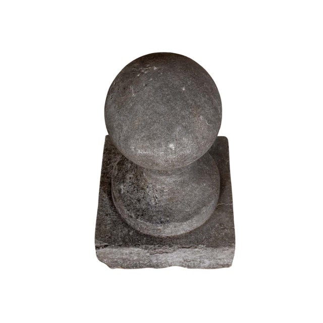 Antique Blue Stone Ornament For Sale - Image 4 of 5