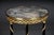 Gold 20th Century Empire Round Side Table in Marble in Style of Adam Weisweiler For Sale - Image 8 of 16