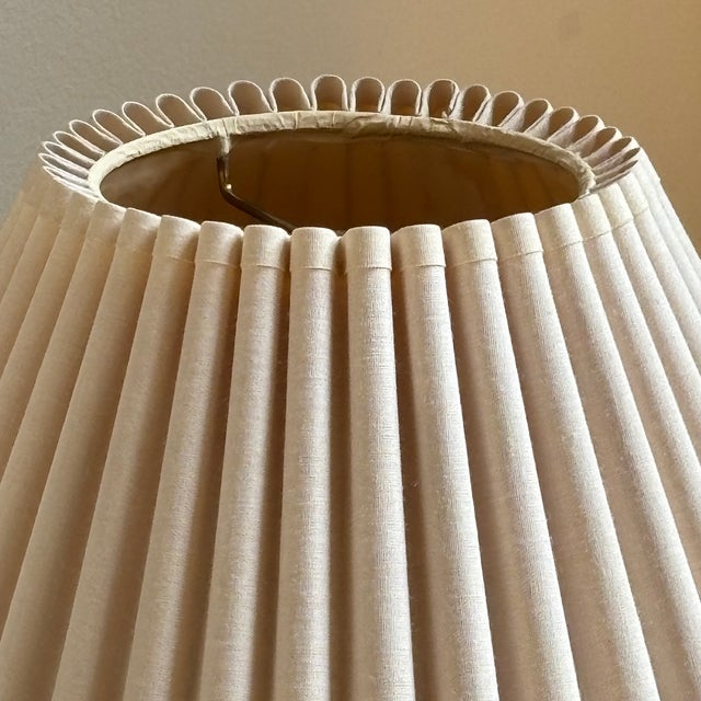 Small Mid-20th Century Scalloped Lamp Shade For Sale - Image 4 of 12