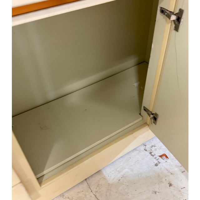 Beige Monumental Karl Springer Goatskin Lacquer Credenza / Sideboard For Sale - Image 8 of 18