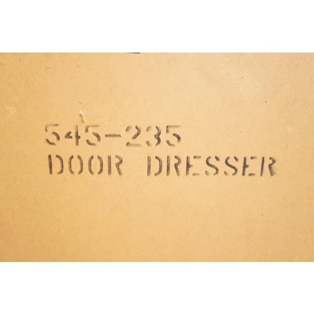 Dixie Furniture Solid Walnut Campaign Style 70" Triple Door Dresser 545-235 For Sale - Image 18 of 18