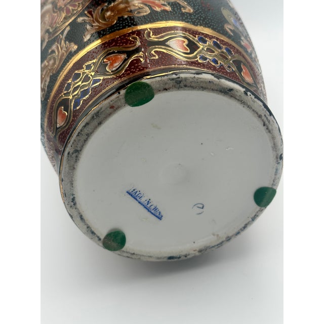 Black Vintage Chinese Porcelain Vase | Famille Noire Style For Sale - Image 8 of 10