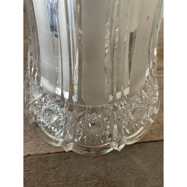 1950s Cut Crystal Vase, 1950s For Sale - Image 5 of 10