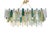 Large Italian Murano Glass Listelli Chandelier with Rectangular Strip Design by Simoeng for Simoeng For Sale - Image 9 of 9