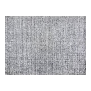Modern Indian Handloom Wool/Bamboo Rug, 10'x14' For Sale