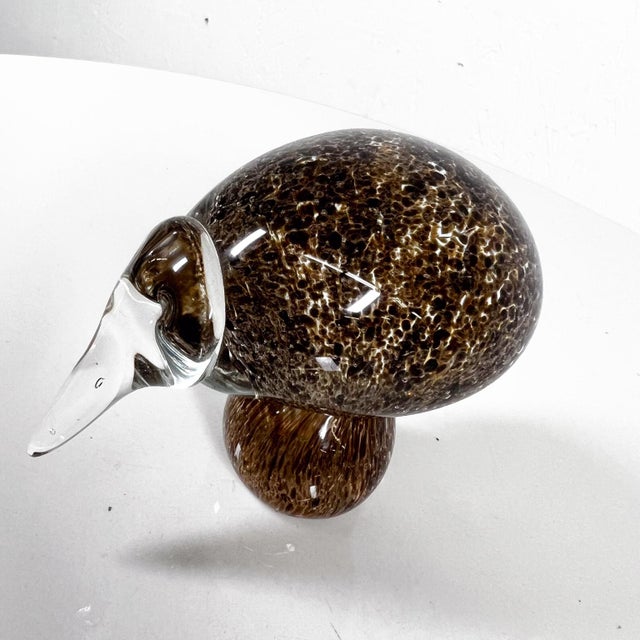 Modern Murphy Art Glass Kiwi Bird Paperweight New Zealand For Sale - Image 10 of 13