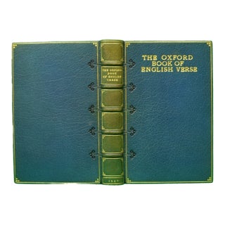 "The Oxford Book of English Verse 1250-1900" 1930 Quiller-Couch, Arthur For Sale