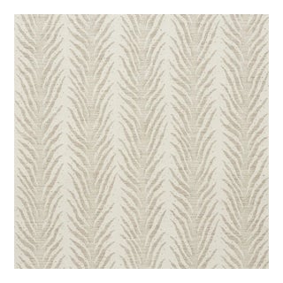 .75 Yard of Schumacher's Creeping Fern Fabric in Dune For Sale