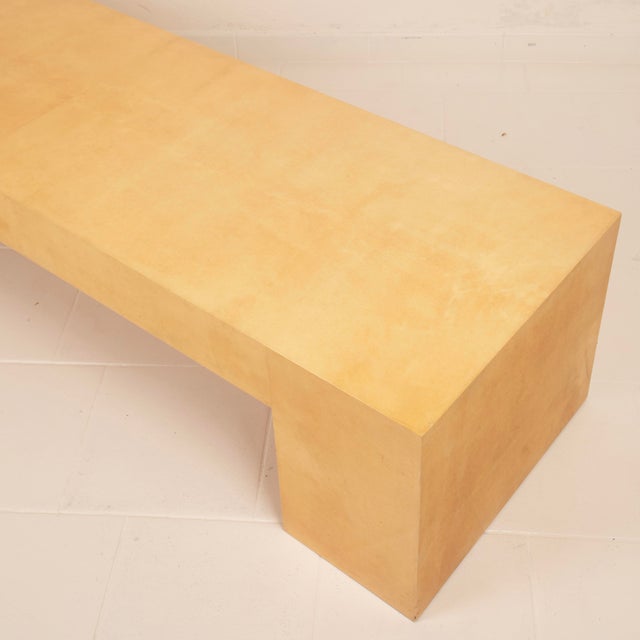 Mid-Century Parchment Custom Made Coffee Table from Tura Milano, 1970 For Sale - Image 12 of 18