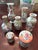 Chinese Antique Chinese Porcelain Collection Rose Mandarin Medallion, Set of 7 For Sale - Image 3 of 10