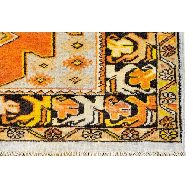 Vintage Turkish Oushak Rug For Sale - Image 4 of 6