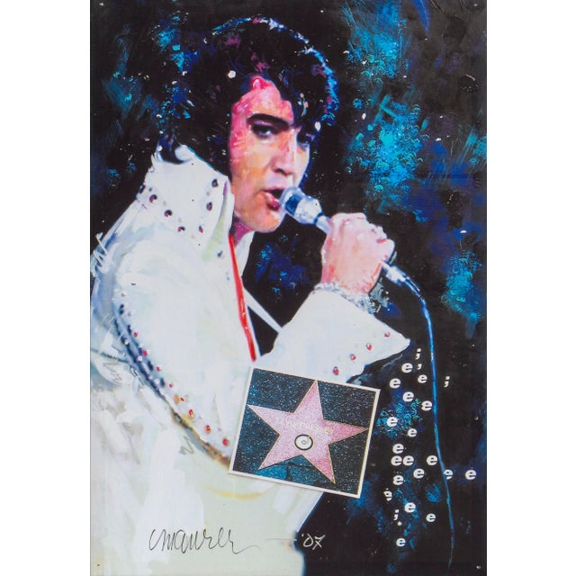 Elvis, Sid Maurer Giclee Print on Canvas For Sale - Image 4 of 4