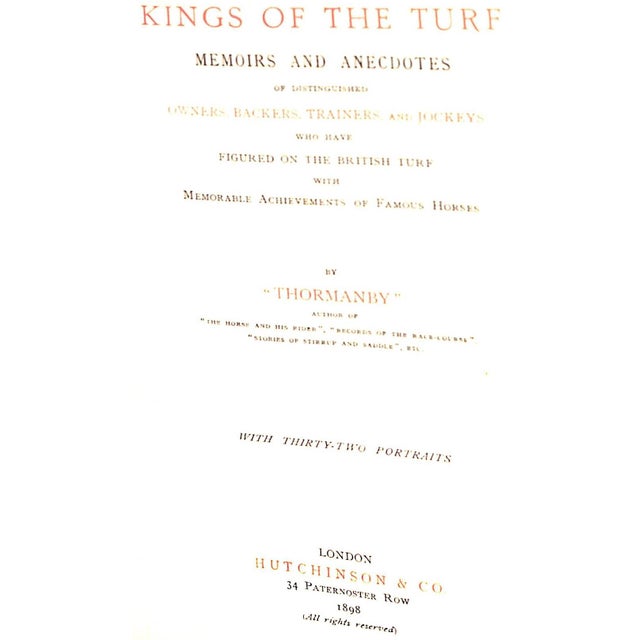 THORMANBY [378] pp. w/ thirty-two portraits Hutchinson & Co 1898 8 1/4" x 5 3/4"