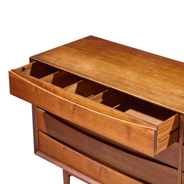 Arne Vodder for Sibast Triennale Mid Century Danish Teak 8 Drawer Dresser For Sale In Chicago - Image 6 of 9