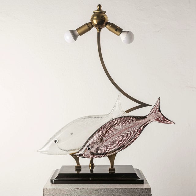 Beige Murano Glass Lamp by Licio Zanetti, Italy, 1970s For Sale - Image 8 of 15