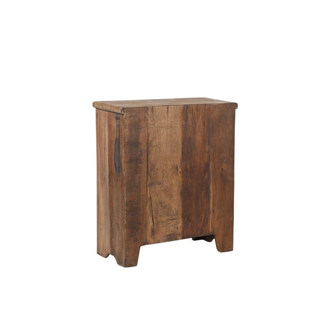 Nightstand Made From an Antique Door Panel For Sale - Image 4 of 4