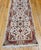 Vintage Tabriz Runner, Fine Hand-Knotted Wool & Silk, Floral Design, Ivory & Red, 3x11 For Sale - Image 10 of 16