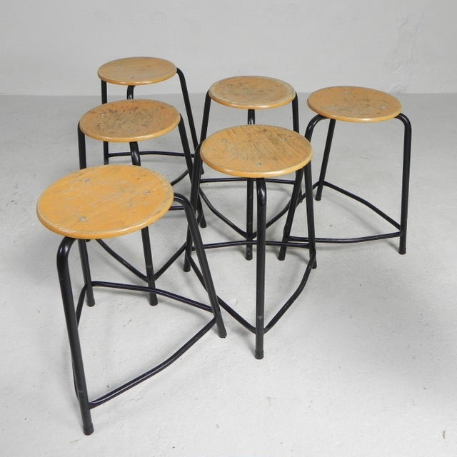 Industrial Stackable Stool, 1960s For Sale - Image 11 of 14