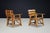 Wood Sculptural Oak Armchairs, France, 1950s, Set of 2 For Sale - Image 7 of 17