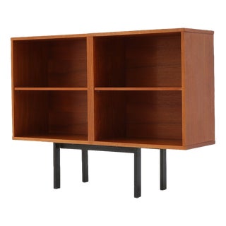 Mid‑Century Belgian Teak Bookcase, 1960s For Sale