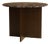 Round Emperador Dark Marble and Smoked Oak Dining Table by Lebanto For Sale