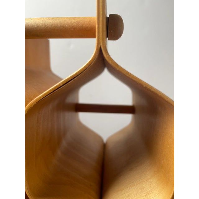 Wood 1960s Sculptural Bent Plywood Wine Rack Designed by Torsten Johansson Ab Formträ Sweden For Sale - Image 7 of 11
