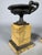 Metal Charles X Style Mantelpiece Set with Horse Clock and Casseroles, 1830, Set of 3 For Sale - Image 7 of 14
