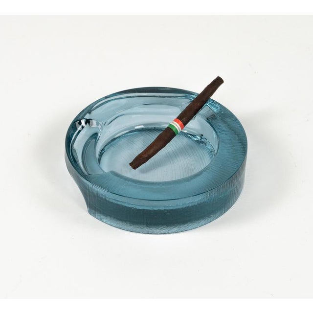1970s Mid-Century Glass Ashtray by Fabio Frontini for Arnolfo Di Cambio, Italy, 1970s For Sale - Image 5 of 14