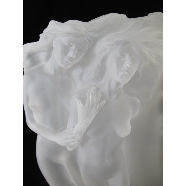 Art Deco Frederick Hart Acrylic Light Whispers Signed Limited Female Nude Art Sculpture For Sale - Image 3 of 17