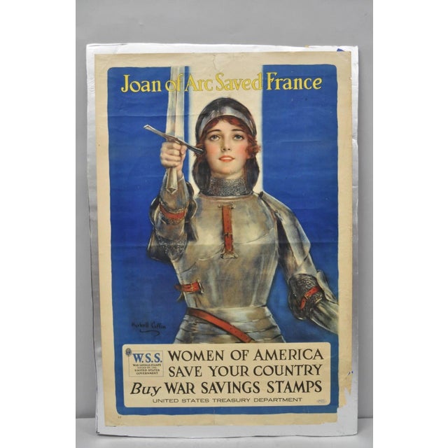 Original 1918 Wwi Poster 'Joan of Arc Saved France' by William Haskell Coffin For Sale - Image 13 of 14