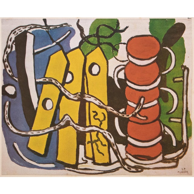 Pop Art 1948 After Fernand Léger "The Yellow Labels", First Edition Period Offset Lithograph For Sale - Image 3 of 9